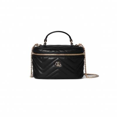 GUCCI GG MARMONT MINI VANITY BAG 837454 (19*11.5*9cm) GUCCI GG MARMONT MINI VANITY BAG 837454 (19*11.5*9cm)